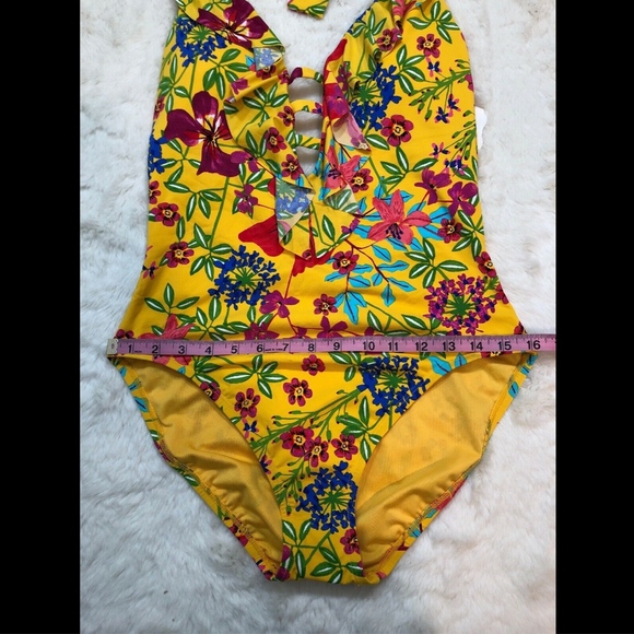 NEW Bleu Rod Beattie Ruffle One Piece Swimsuit 10 - Picture 6 of 8